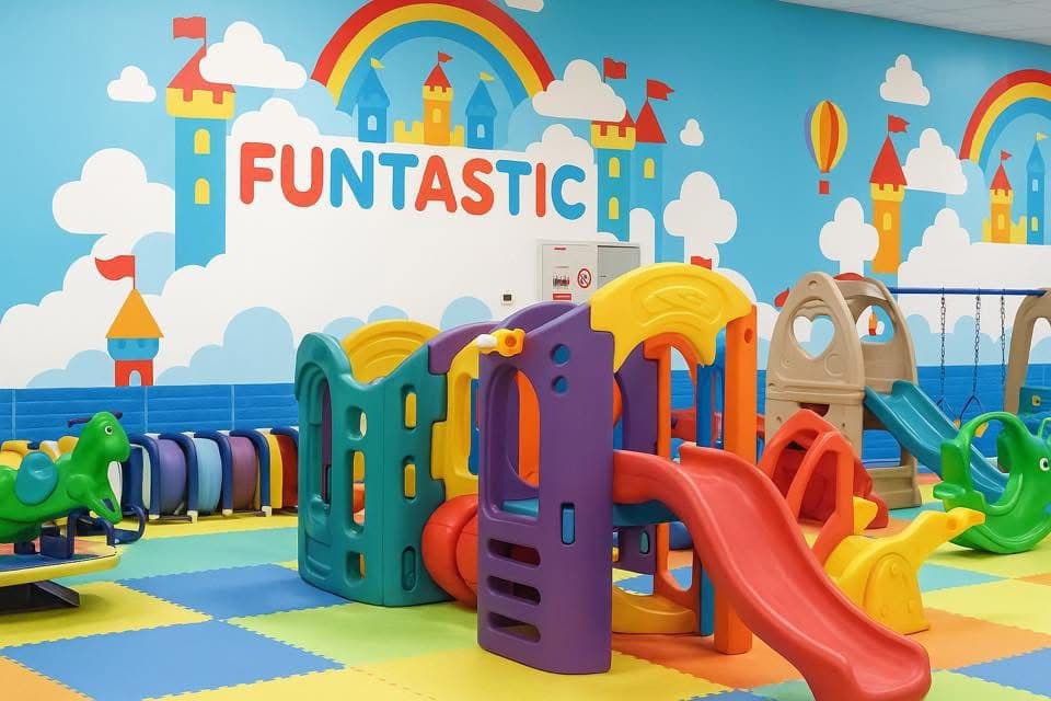 Indoor soft play area for kids at Funtastic Kids Dubai